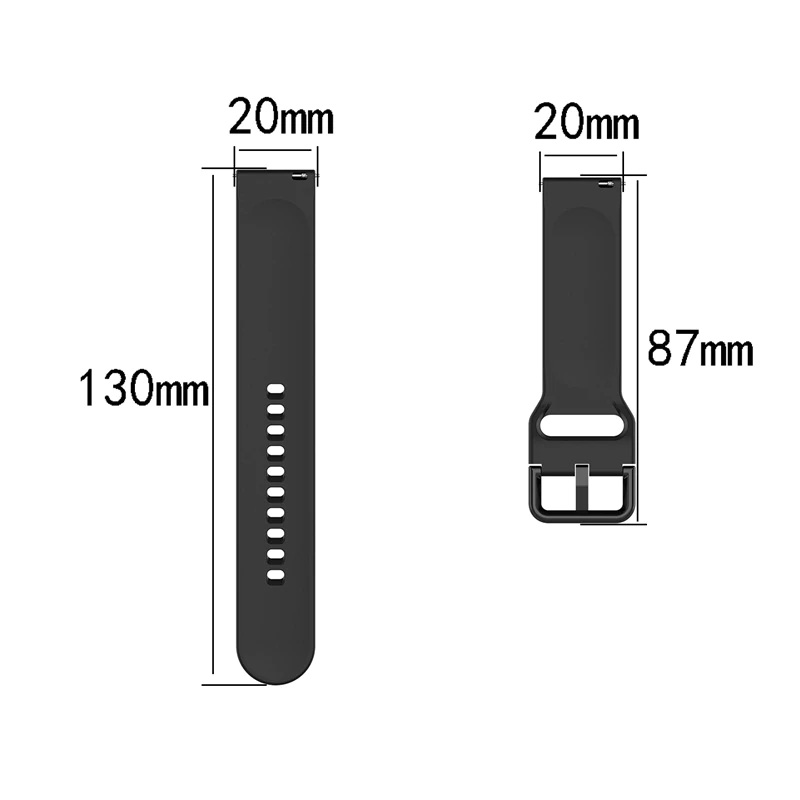 Silikonový pásek na hodinky - 20mm - 25